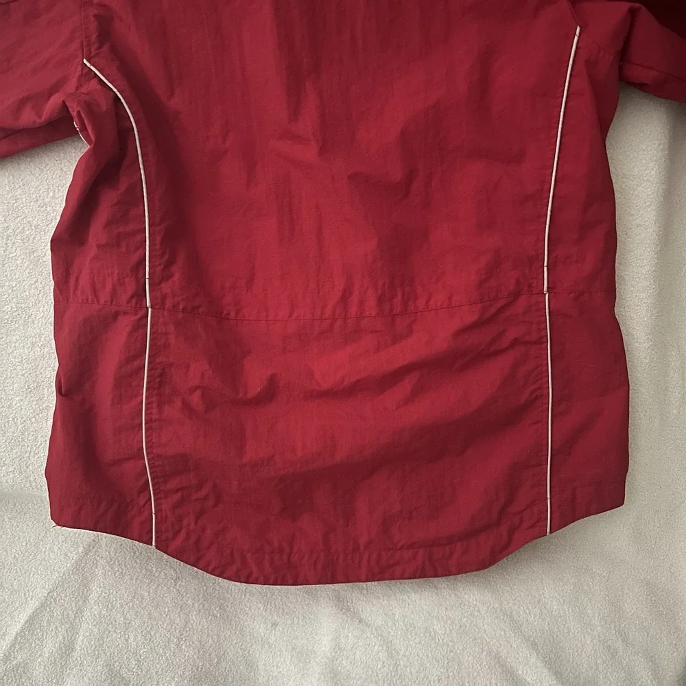 VTG 90s Pacific Trail Red Nylon Men's Collared Windbreaker GORPCCORE